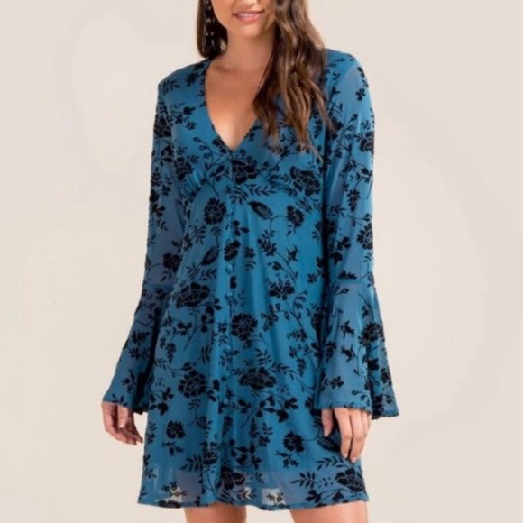 miami Dresses & Skirts - Miami Floral Velvet Dress